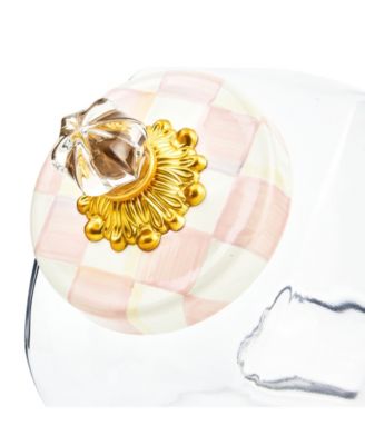 Sweets Jar with Rosy Check Enamel Lid