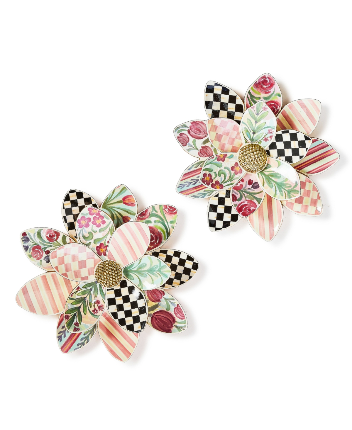Shop Mackenzie-childs Rosy Meadow Small Wall Decor In Multi
