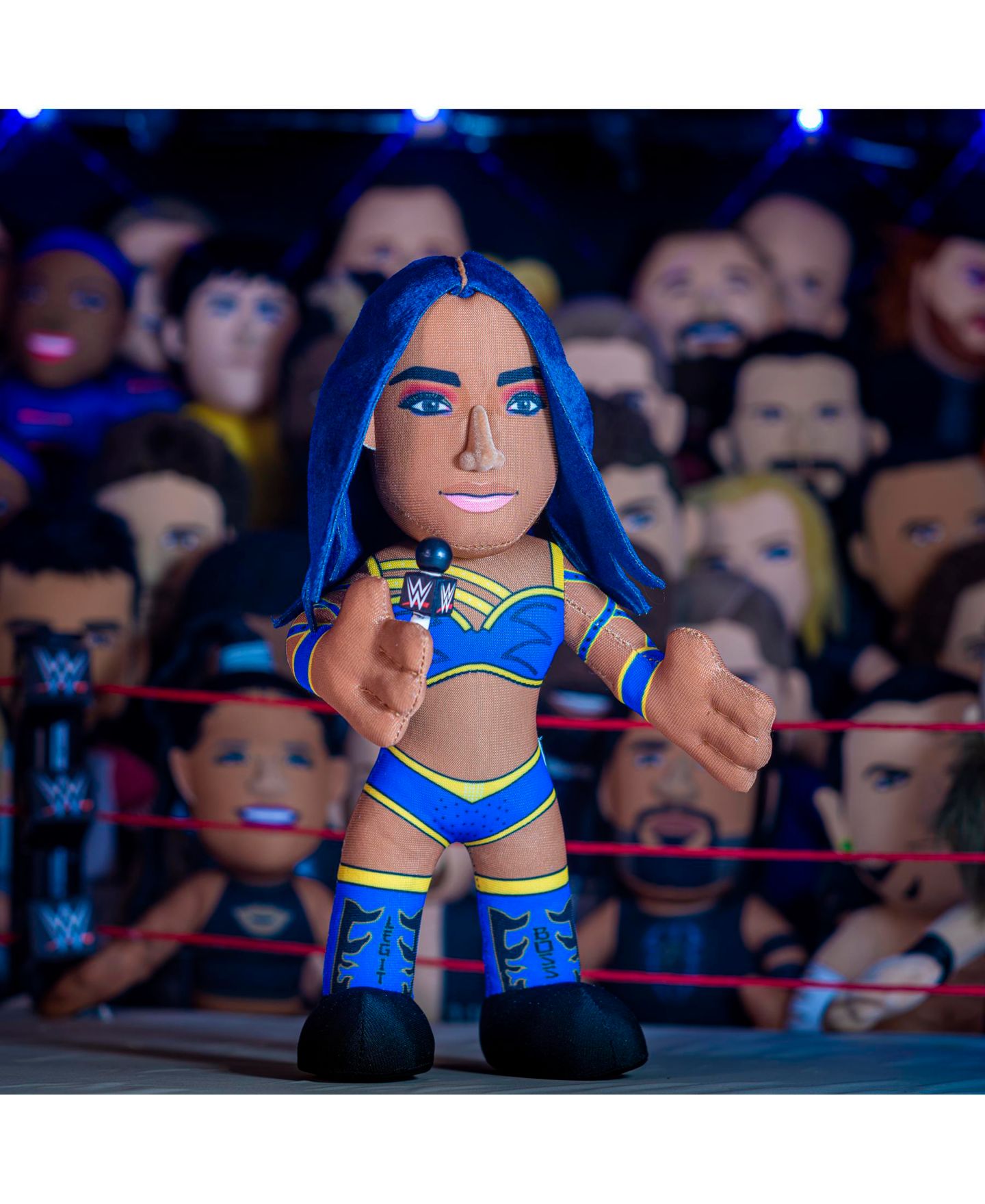 Детская мягкая игрушка Bleacher Creatures Sasha Banks Miss Mercedes 10" Plush Figure — фото 4