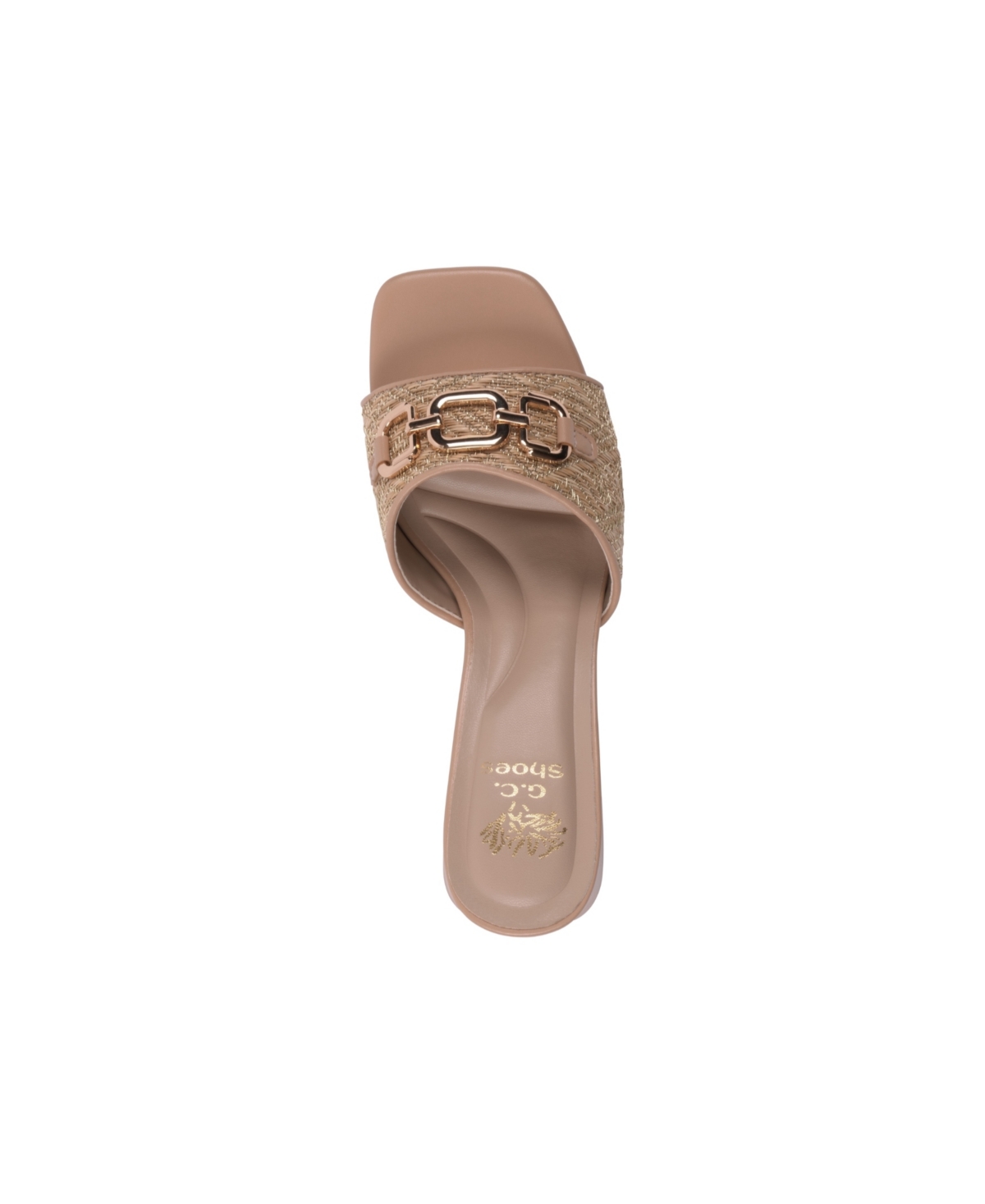 Gc Shoes Wanda Block Heel Sandal In Nude