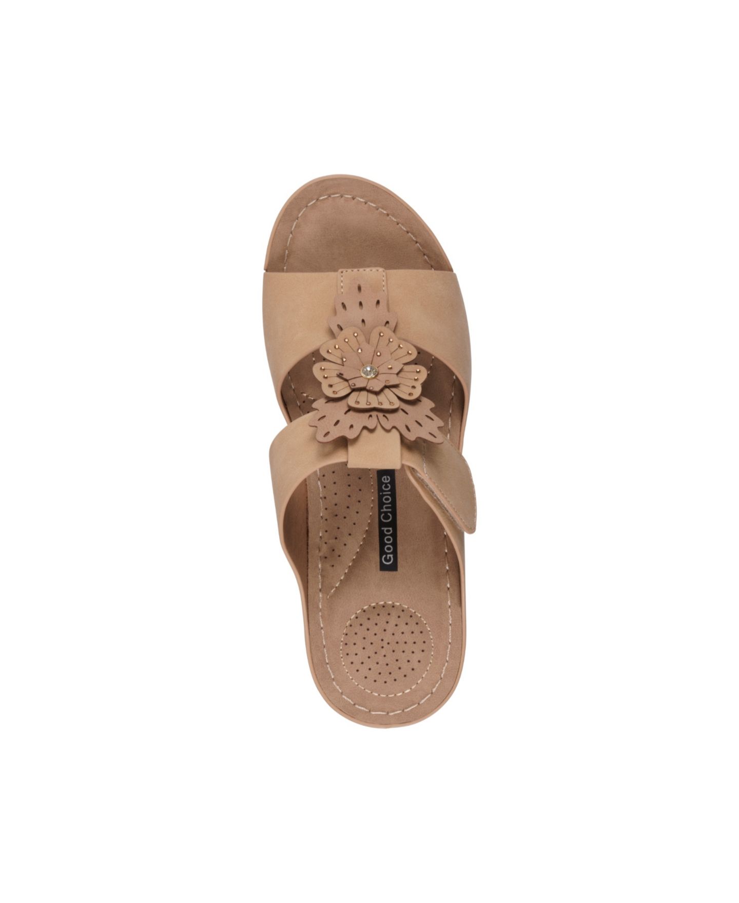 Женские сандалии GC Shoes Talia Floral Wedge, цвет: Рыжевато-коричневый — фото 4