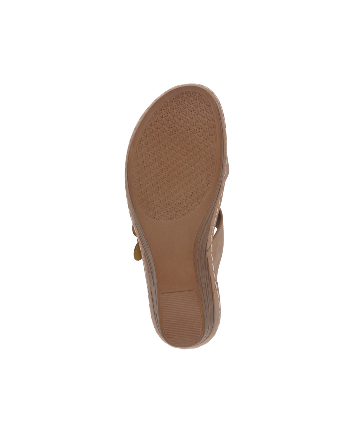 Gc Shoes Women's Taryn Floral Wedge Sandals In Tan