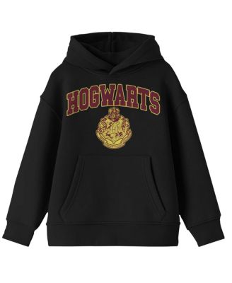 Boys Hogwarts Crest Youth Black Hooded Sweatshirt