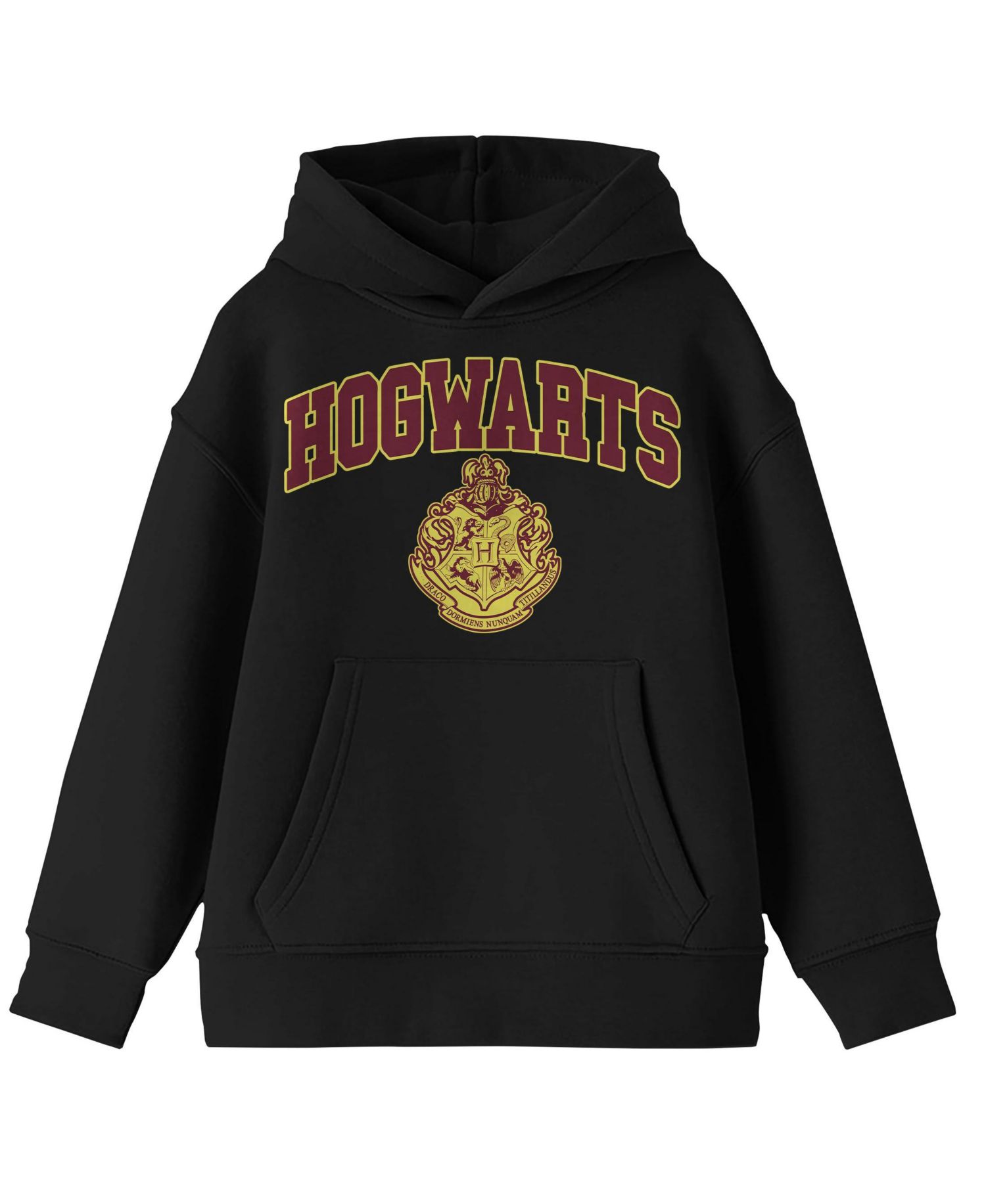 Hogwarts Crest Youth Boys Black Hooded Sweatshirt