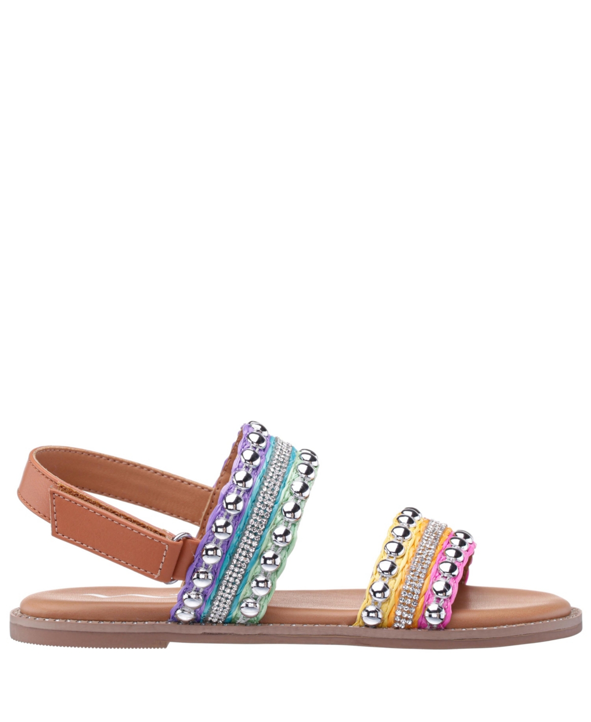 Nina Little Girls Suissa Flat Sandals In Multi