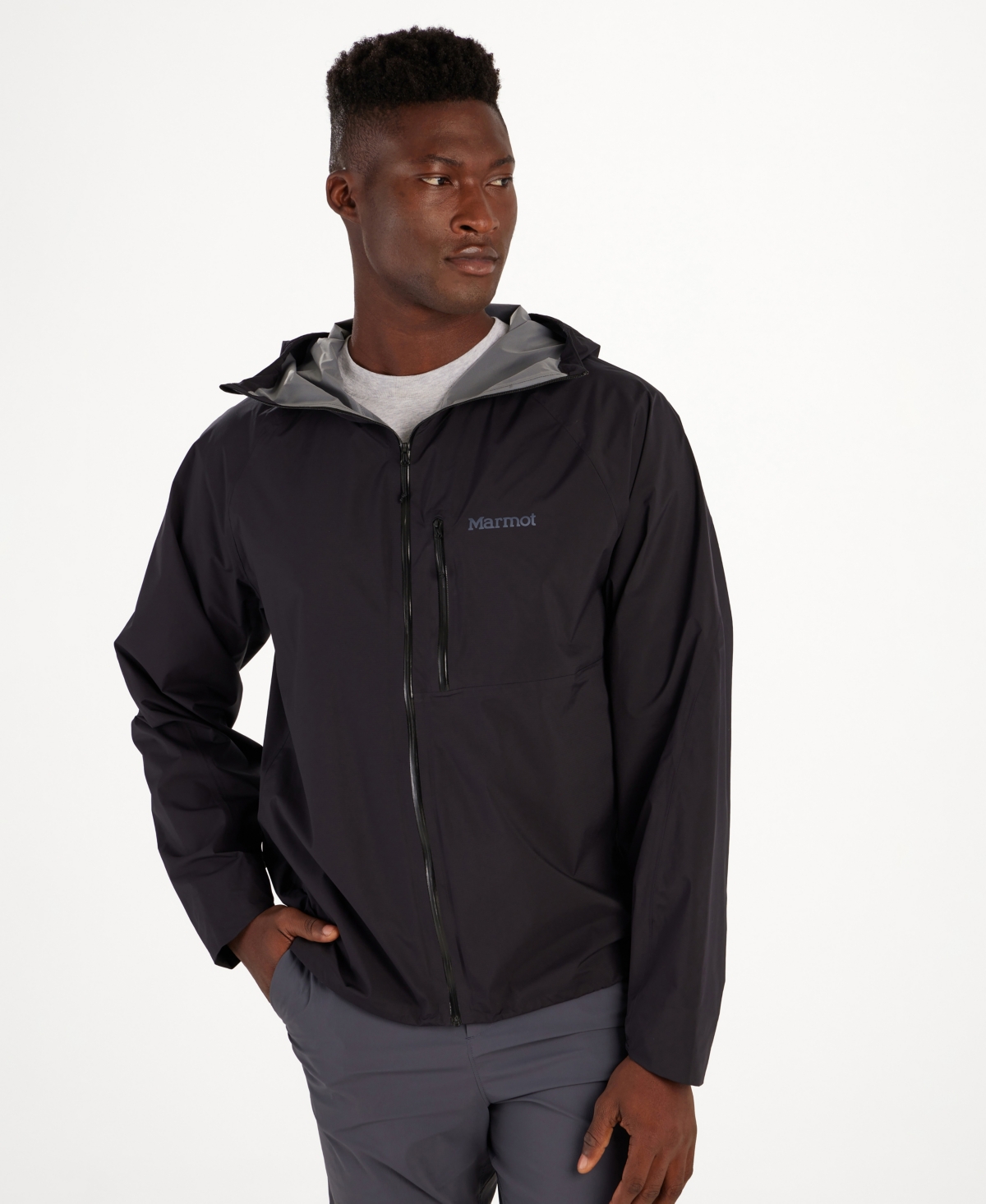 Men's Superalloy Hooded Packable Rain Jacket - Auburn