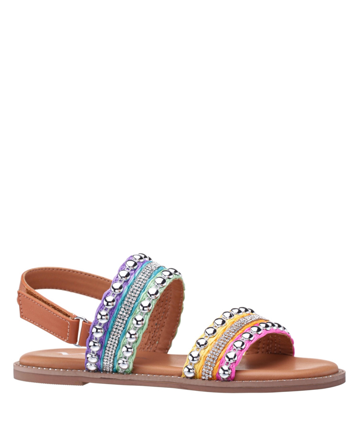 Nina Little Girls Suissa Flat Sandals In Multi