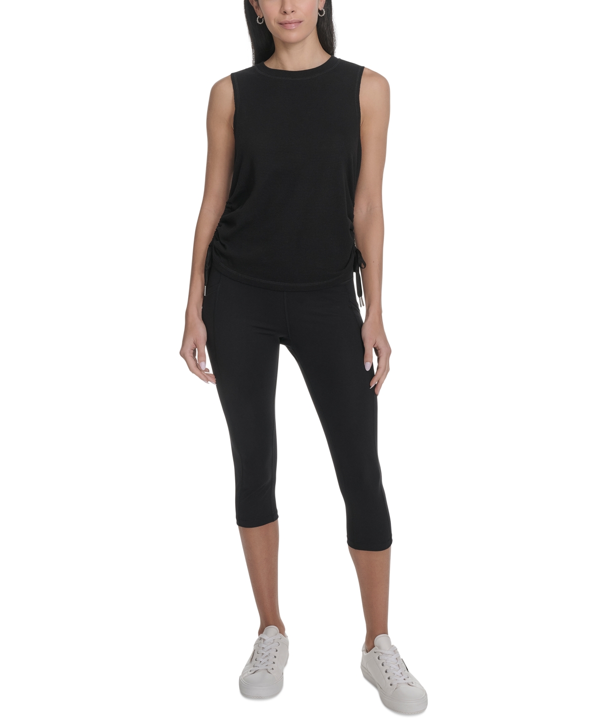 Calvin Klein Performance Women's Ruched Side-tie Tank Top