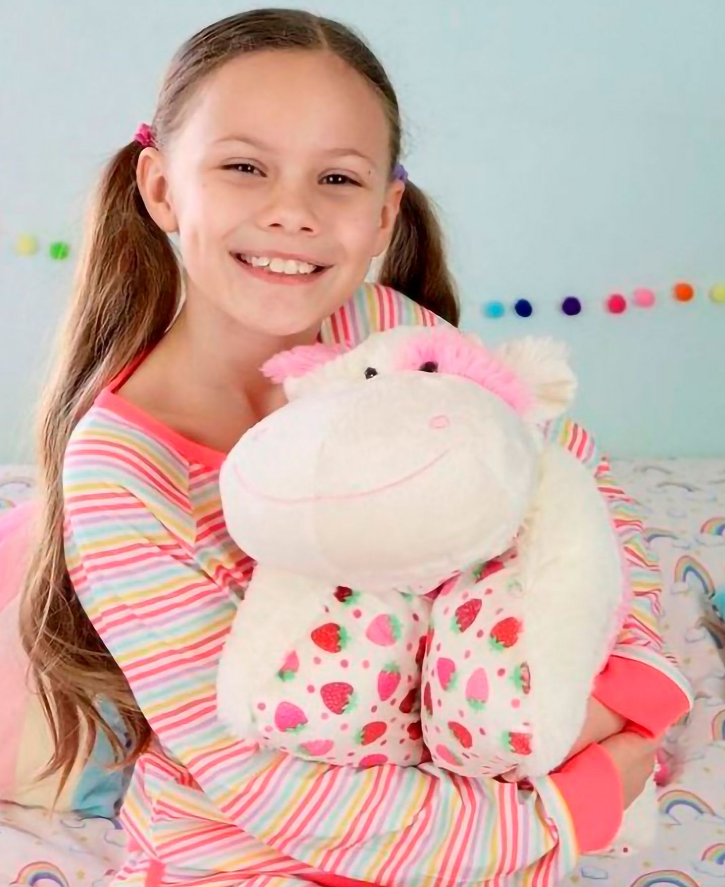 Детская мягкая игрушка Pillow Pets Sweet Scented Strawberry Cow 16" Plush — фото 3