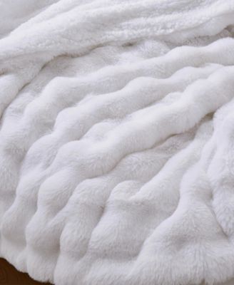 Faux Fur Reversible Comforter, King