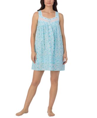 Eileen West - Women's Cotton Sleeveless Short Chemise