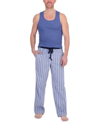 Hanes - Men's Tank Tee & Stretch Woven Pant Sleep Set