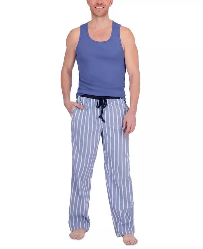 Platinum Men's Tank Tee & Stretch Woven Pant Sleep Set