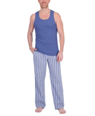 Platinum Men's Tank Tee & Stretch Woven Pant Sleep Set