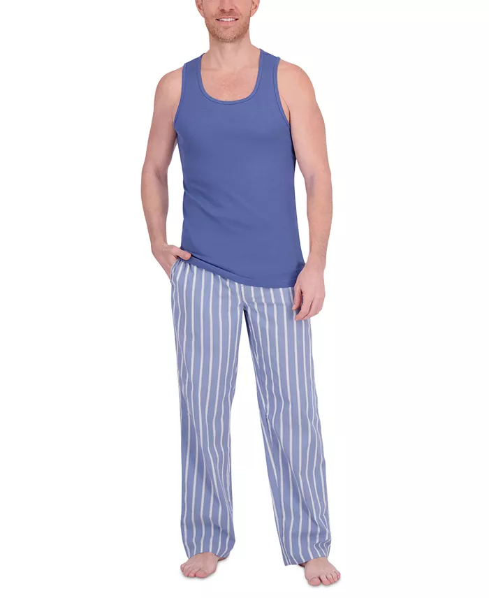 Platinum Men's Tank Tee & Stretch Woven Pant Sleep Set - thumbnail 6