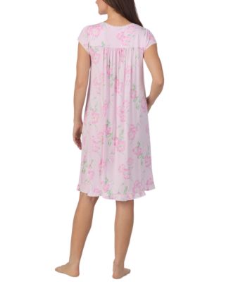Women's Cap-Sleeve Floral Waltz Nightgown