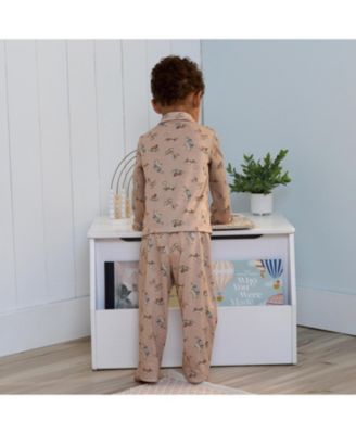 Toddler Boys 2-Piece Button Up Pajama Set