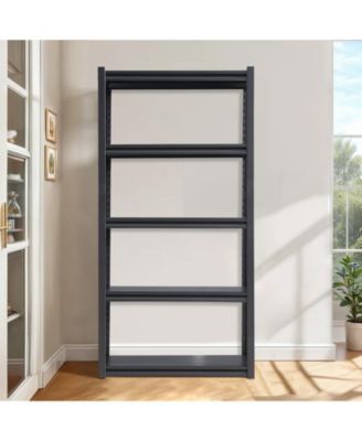 63"H  5 Tier Metal Shelves for Storage Garage Shelving 2000LBS Heavy Duty Storage Shelves Adjustable Garage Shelf Industrial Shelving Unit Storage Utility Rack,31.5"W15.7"D63"H,Black