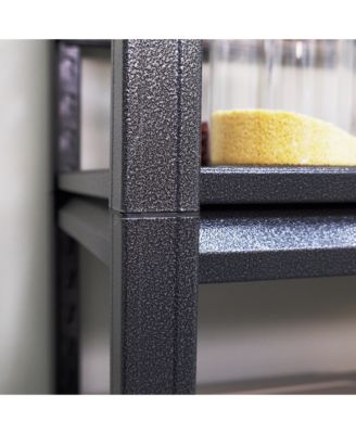 Storage Shelves 5 Tier Heavy Duty Metal Shelving Unit Adjustable Shelving Units and Storage Rack Kitchen Garage Shelf H78  W47.2  D18