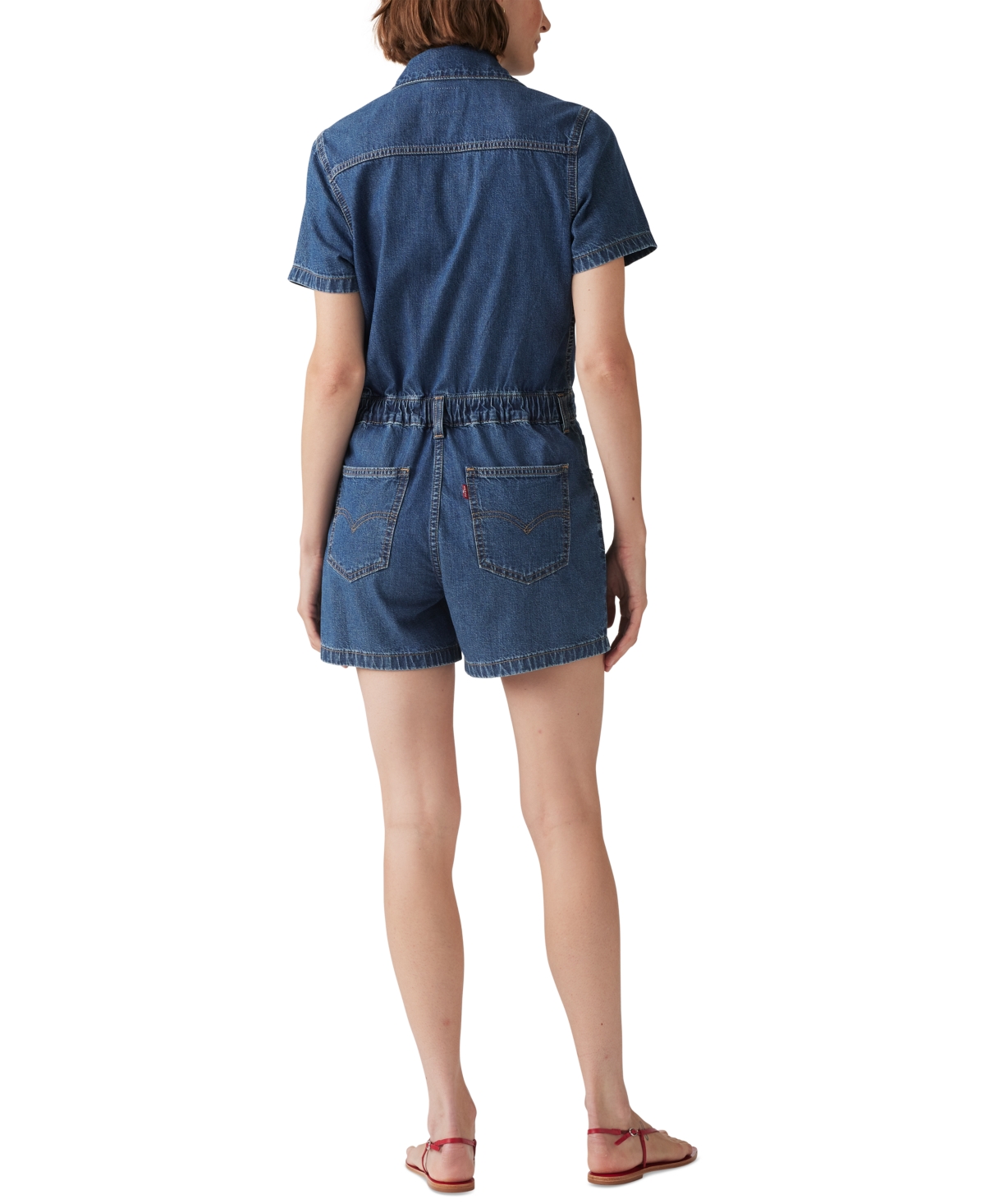 Levi's Type Iii Romper In Blue