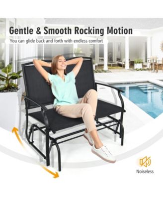 Iron Patio Rocking Chair for Outdoor Backyard and Lawn