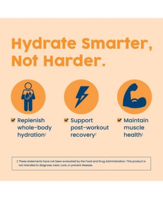 Native Hydrate Stick Packs, Sugar Free Electrolytes Powder with BCAAs, Tangerine Hydration, Keto & Paleo Friendly, 30 Servings