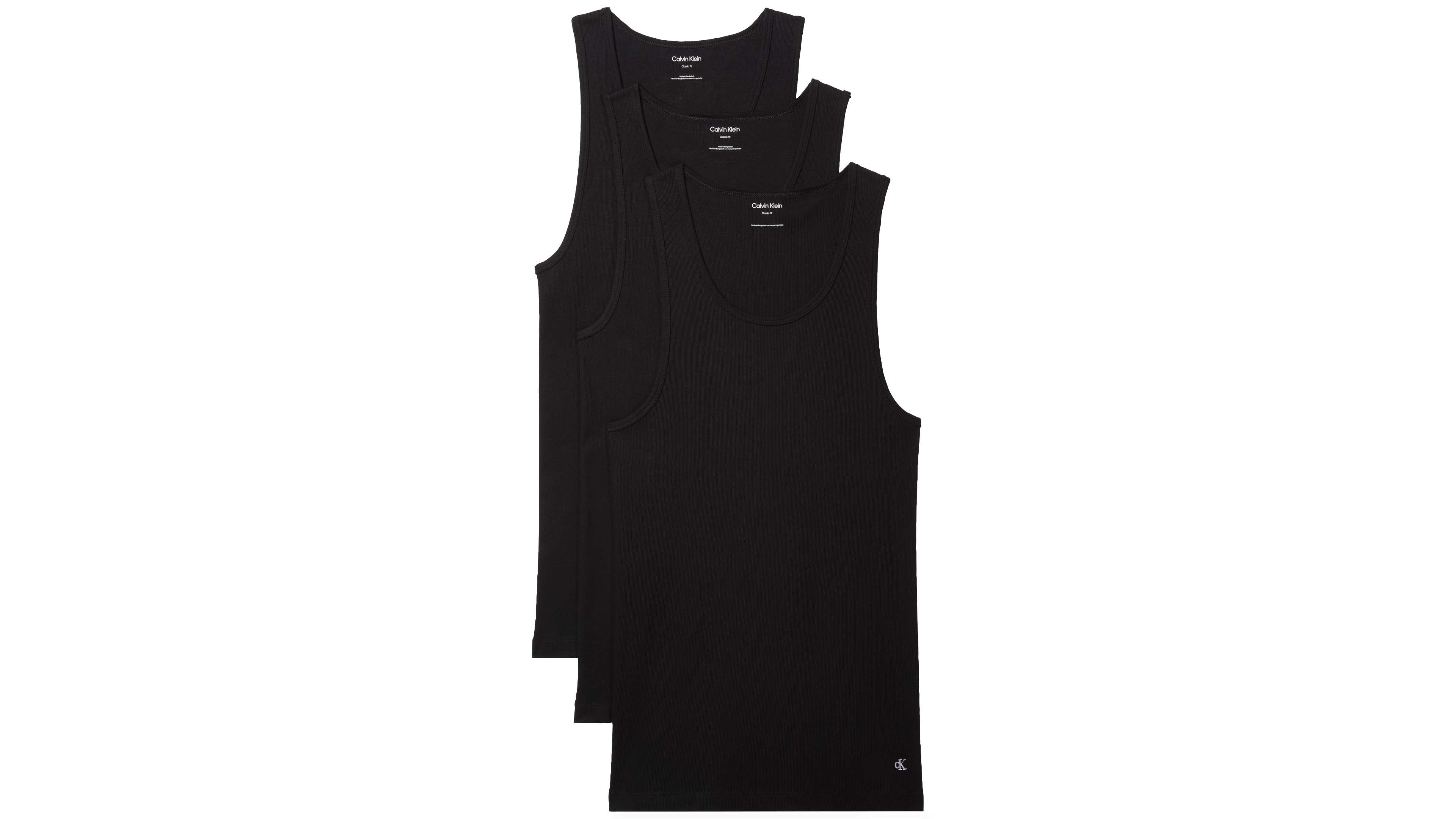 Calvin Klein Men's 3-Pack Cotton Classics Tank Tops