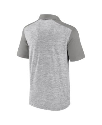 Men's Heather Gray Milwaukee Brewers True Classics Avid Fan Brushed Polo Shirt