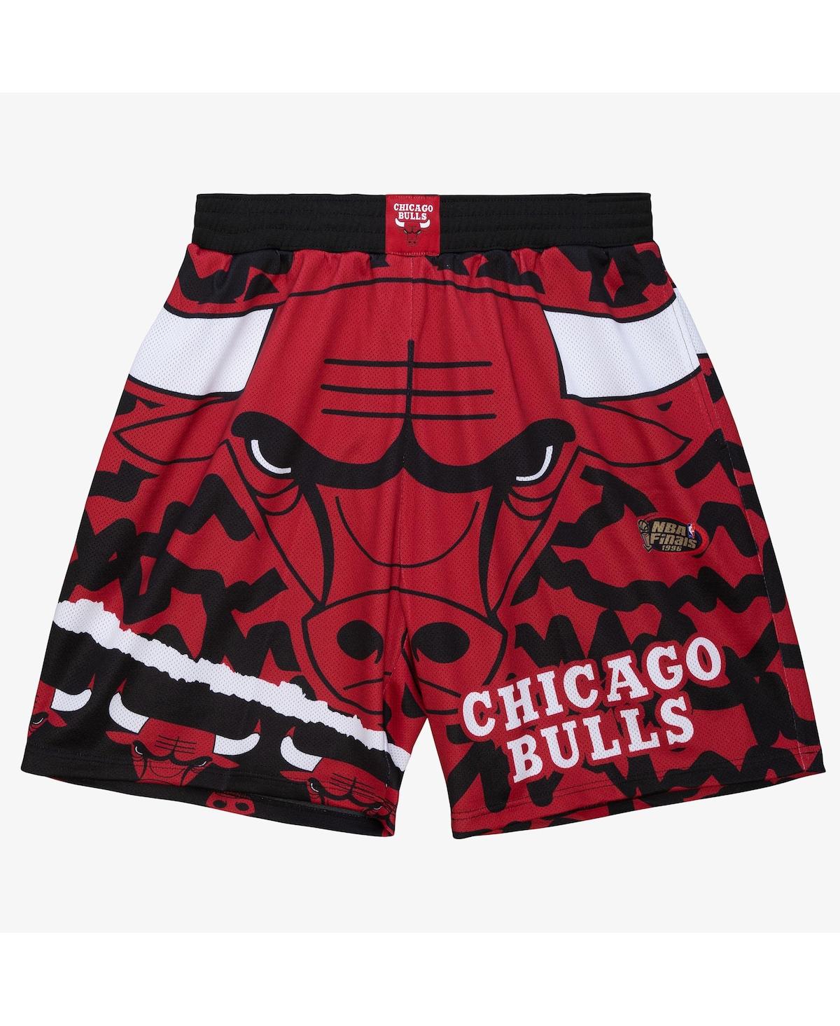 Mitchell & Ness Men's Black Chicago Bulls Jumbotron 2.0 Sublimated Shorts In Black