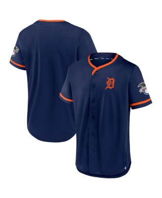 Fanatics - Men's Navy Detroit Tigers Iconic Button-Up Top