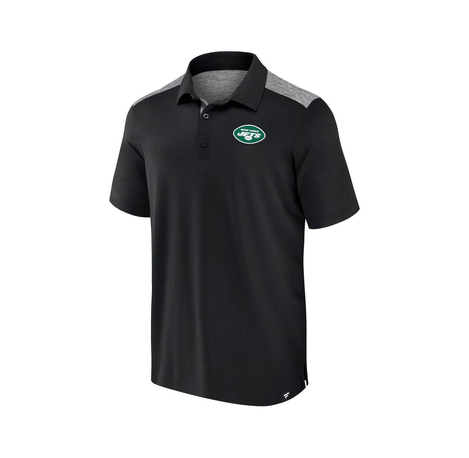 Men's Black New York Jets Long Shot Polo Shirt