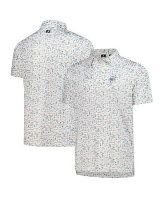 FootJoy - Men's White Wm Phoenix Open Prodry All Over Print Polo Shirt