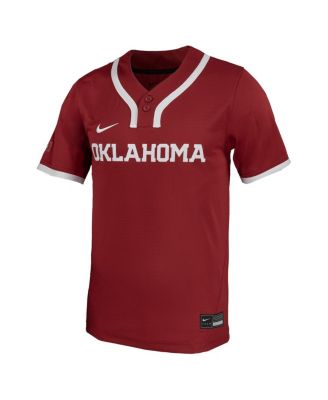 Men's Crimson Oklahoma Sooners Replica Softball Jersey