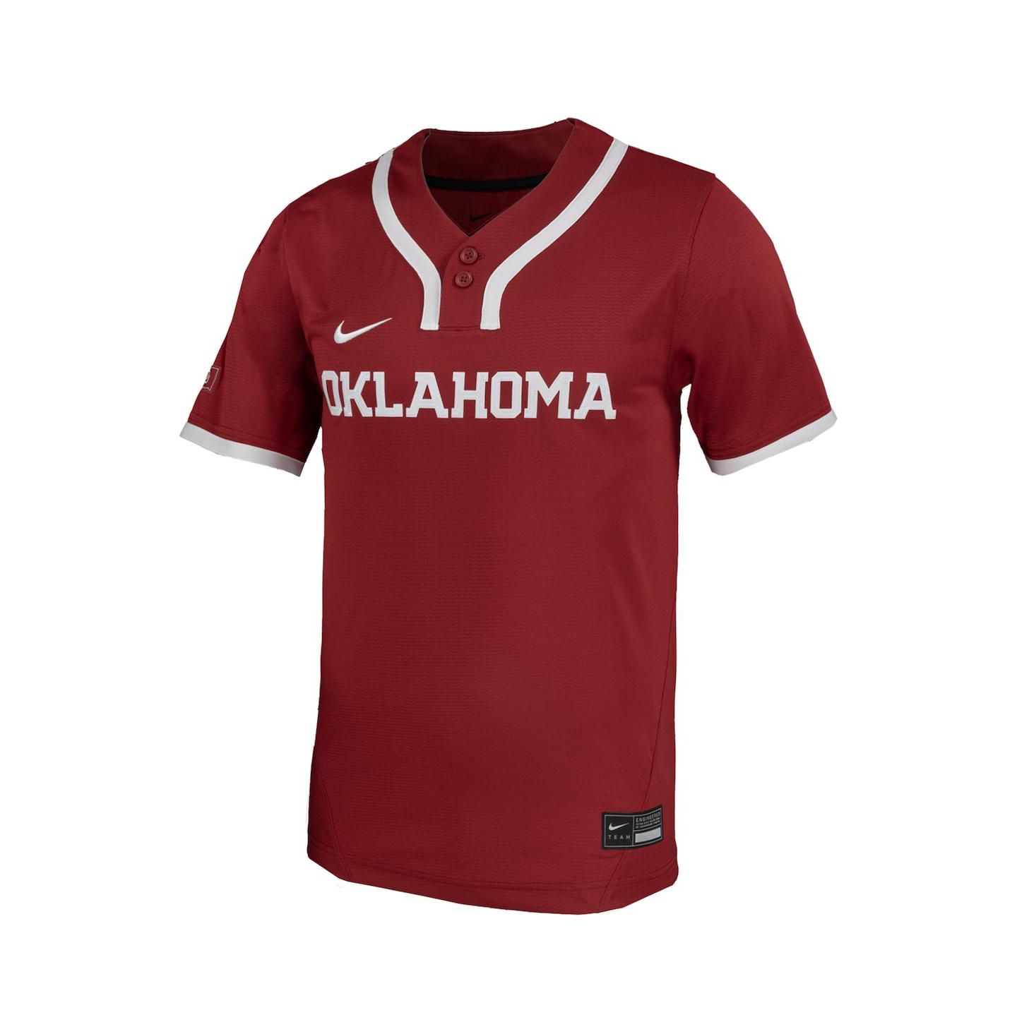 Мужской топ Nike Crimson Oklahoma Sooners Replica Softball Jersey — фото 2