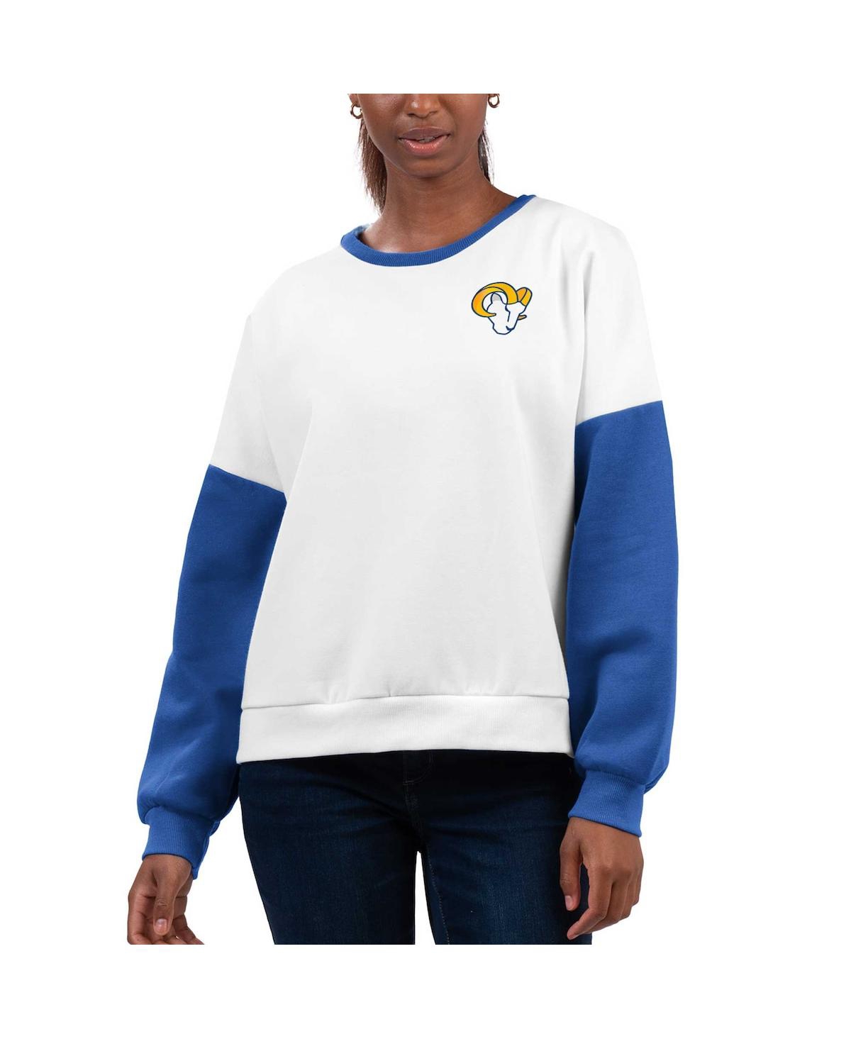 Women's White Los Angeles Rams A-Game Pullover Sweatshirt - White