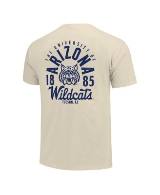 Men's Cream Arizona Wildcats Comfort Colors Mascot Overlay T-Shirt