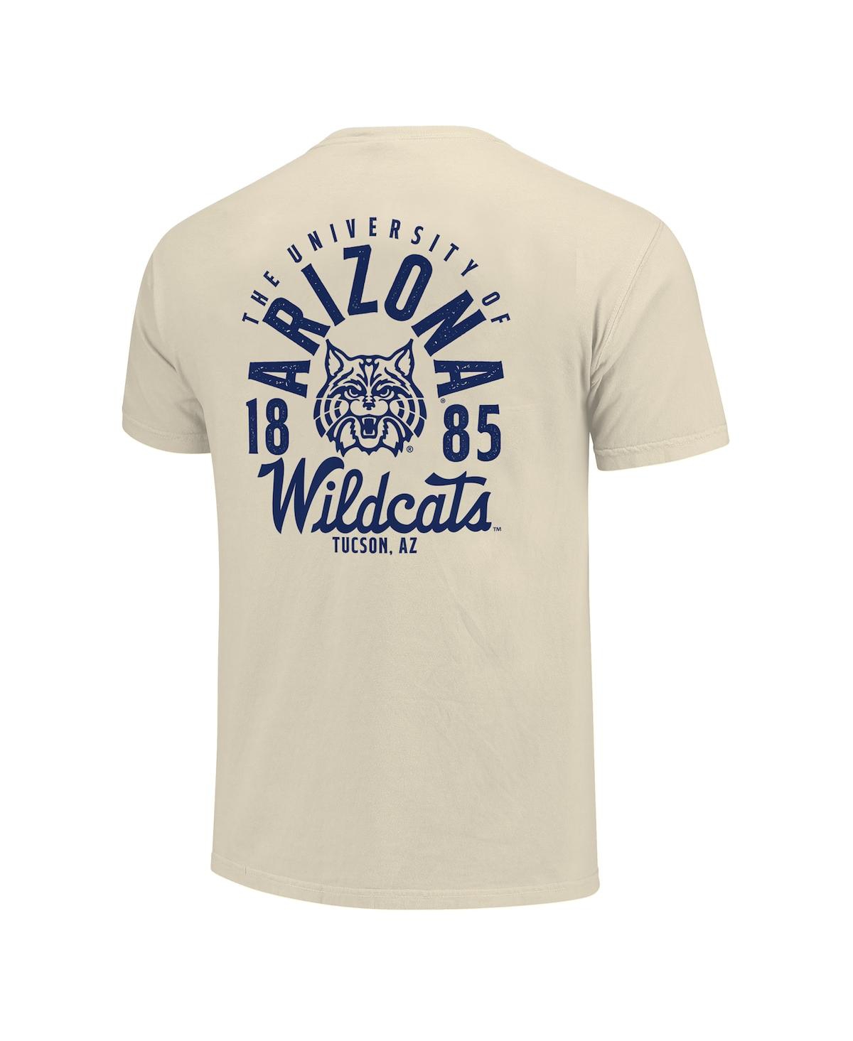 Image One Cream Arizona Wildcats Comfort Colors Mascot Overlay T-shirt In Cream
