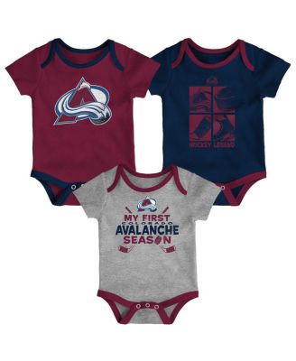 Outerstuff - Baby Boys and Girls Colorado Avalanche Legend Three-Piece Bodysuit Set