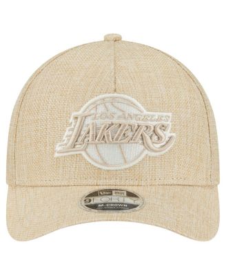 Men's Tan Los Angeles Lakers Injection Woven A-Frame 9FORTY Adjustable Hat