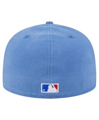 Men's Light Blue Chicago Cubs Championship Side Flag A-Frame 59Fifty Fitted Hat