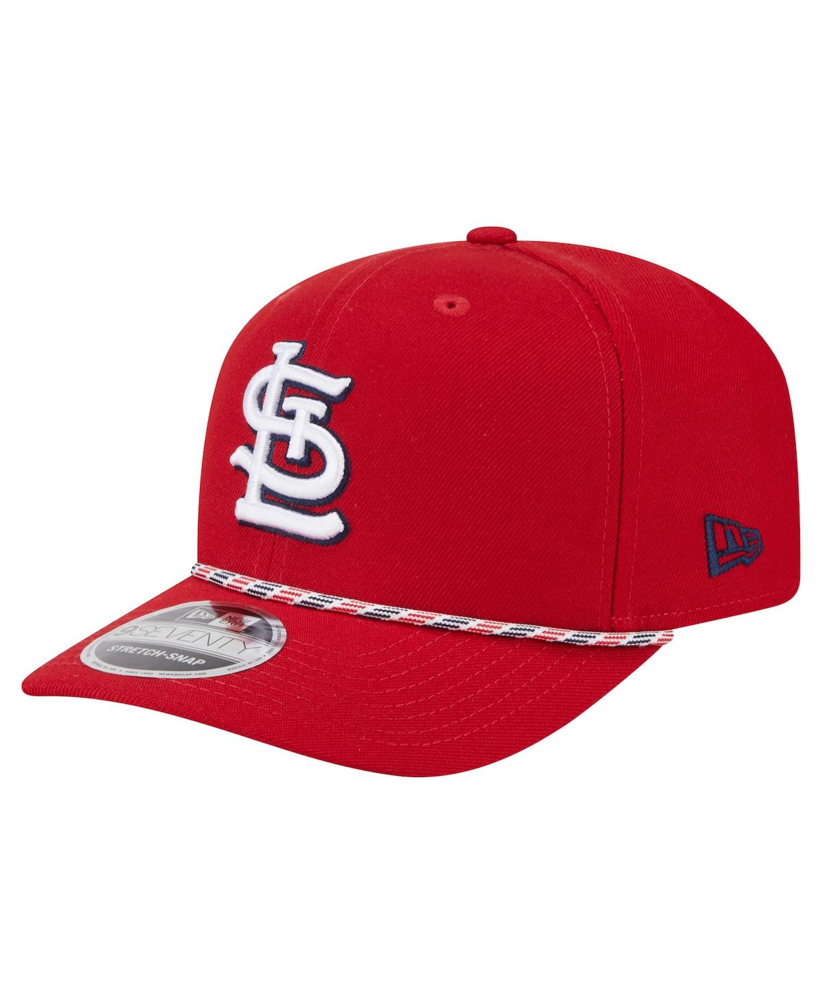 NEW ERA MEN'S RED ST. LOUIS CARDINALS MULTI-ROPE 9SEVENTY STRETCH-SNAP HAT 