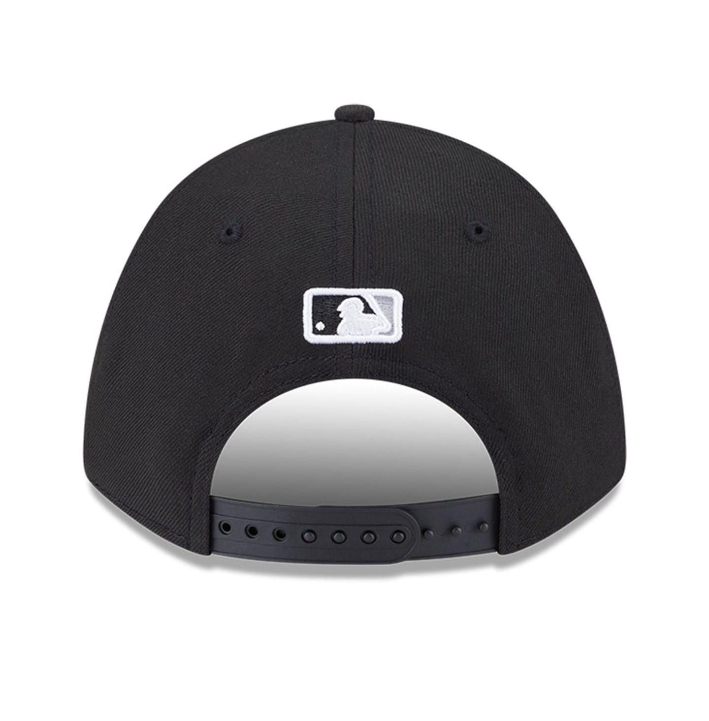 Мужская кепка New Era Chicago White Sox Player Replica 9Forty регулируемая, Black — фото 4