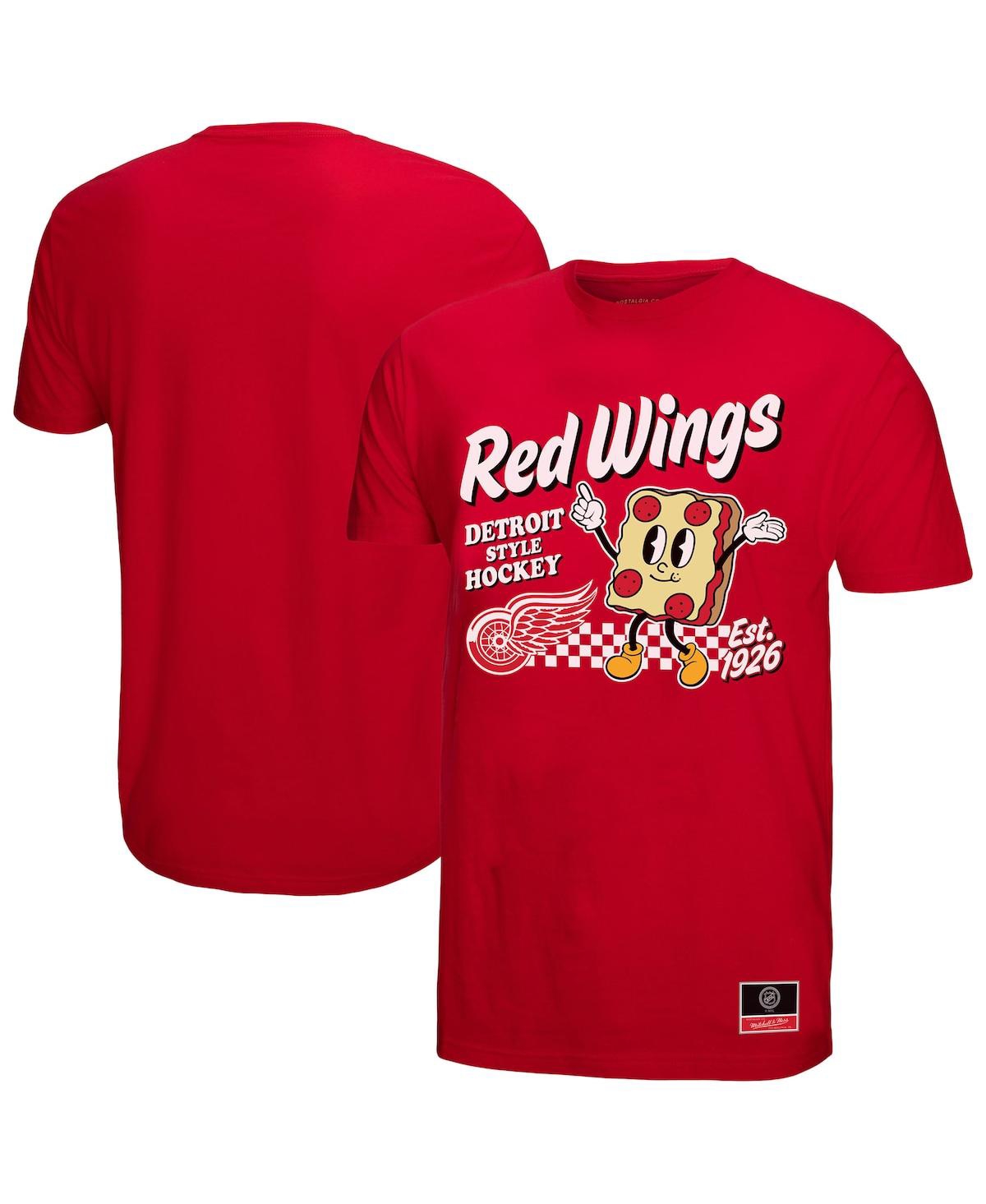 Mitchell & Ness Men's Red Detroit Red Wings Local Food T-shirt