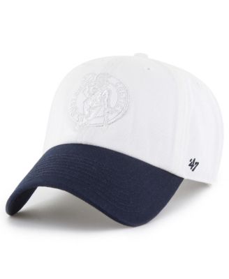 Men's x Tommy Hilfiger White/Navy Boston Celtics Courtside Cleanup Adjustable Hat
