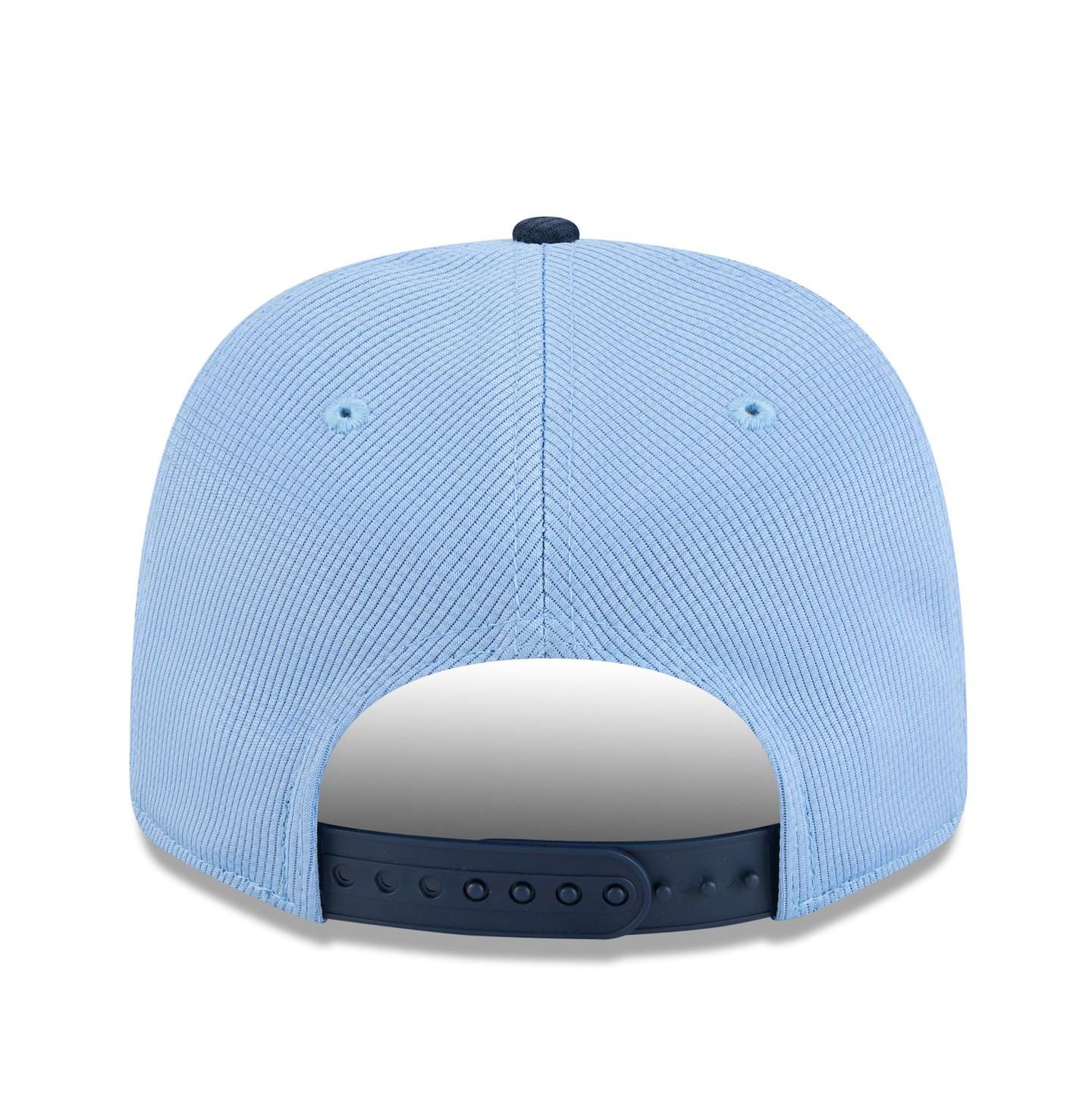 Мужские головные уборы New Era Sky Blue/Navy Sporting Kansas City 2025 Jersey Hook 9SEVENTY Stretch-Snap Hat — фото 4