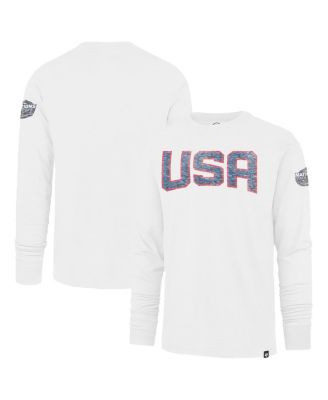 '47 Brand - Men's White USA 2025 4 Nations Face-Off Franklin Long Sleeve T-Shirt