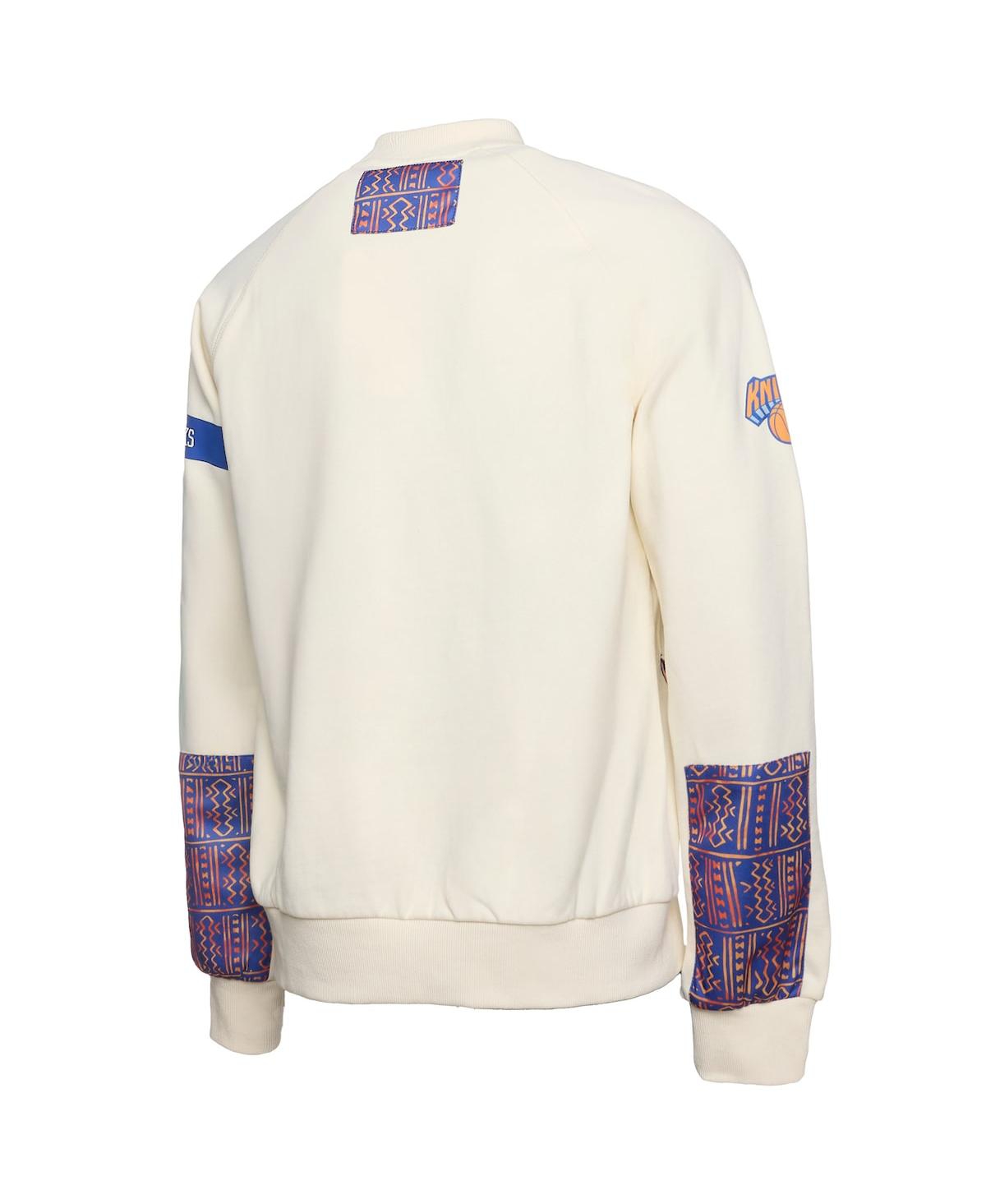 X Nba Men's Cream New York Knicks Culture Hoops Collection Premium Pullover Sweatshirt - Cream