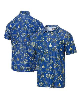 Reyn Spooner - Men's Royal Seattle Mariners Cooperstown Collection Performance Polo Shirt