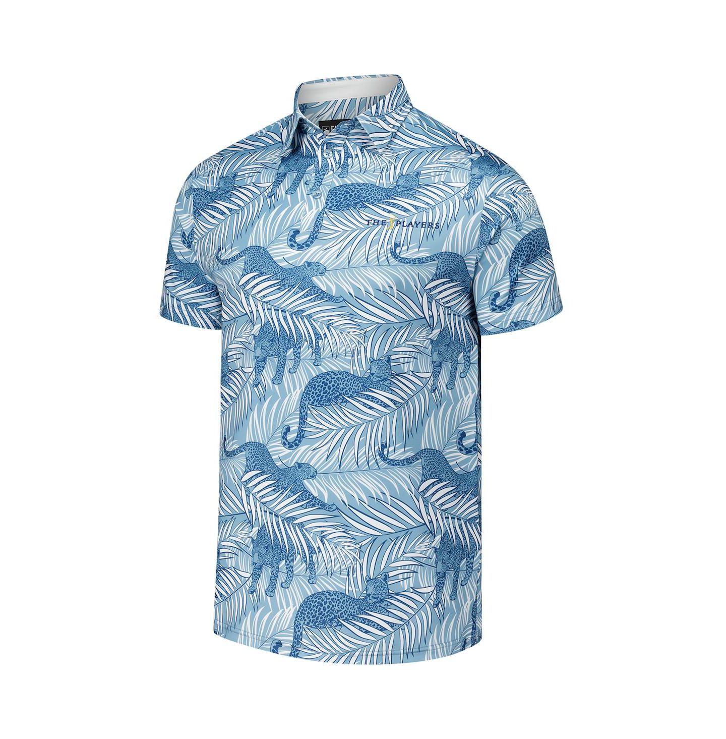 Мужское поло Flomotion Blue The Players Party Animal Polo Shirt — фото 2
