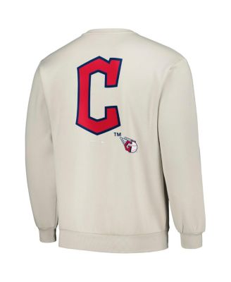 Men's Gray Cleveland Guardians Ballpark Pullover Sweatshirt